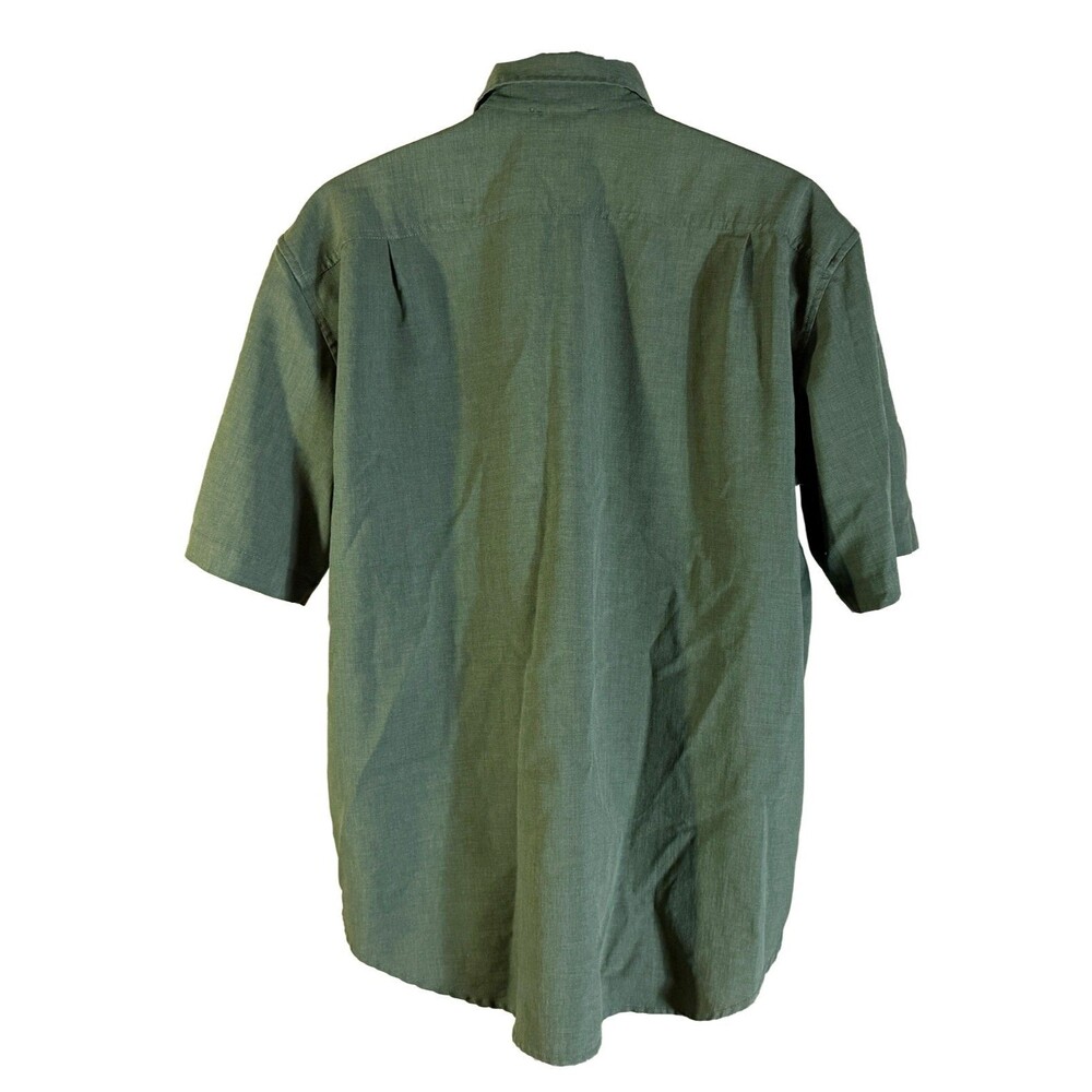 ORVIS Men's Short Sleeve Button Down Outdoor Shirt Green Large - Picture 3 of 5